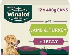 WINALOT Classics Mixed in Jelly Turkey & Lamb Wet Dog Food Cans 12x400g Natural 3.44 per kilo