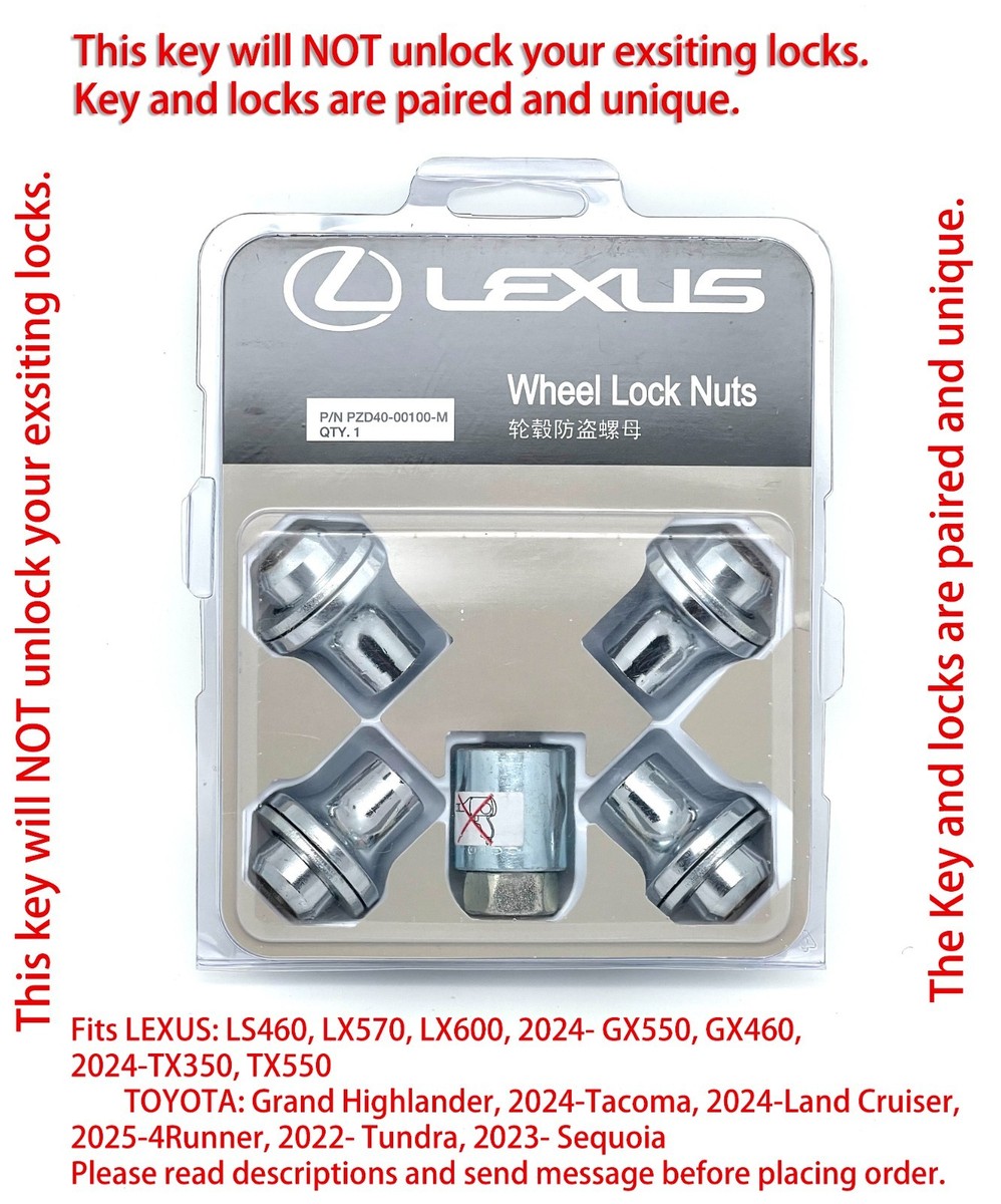 2024-2025 TOYOTA GRAND HIGHLANDER ALLOY WHEEL LOCK SET | eBay