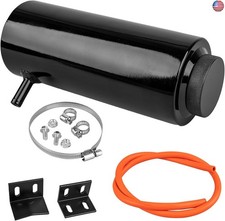 Coolant Overflow Tank, 800ml Aluminum Radiator Overflow Tank, Black Coolant