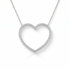 Authentic Swarovski Chain and Pendant setset: Heart