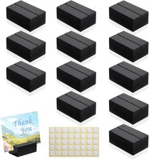 12 Pcs Mini Wooden Place Card Holders, Small Wooden Table Number Stands, Name,