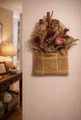 Stoneware Signed In Clay Hanging Wall Art Floral Mud Mothers