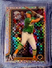 Topps 2025 Chrome Update X-Fractor Nick Kurtz Rookie Oakland Athletics USC178