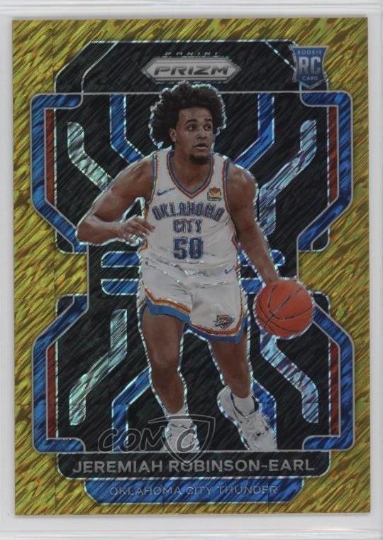 2021 Panini Prizm Gold Shimmer 3/10 Jeremiah Robinson-Earl #319 Rookie RC 0m89