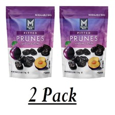2 PACK - Member's Mark Dried Pitted Prunes, 40 oz Total 80 oz