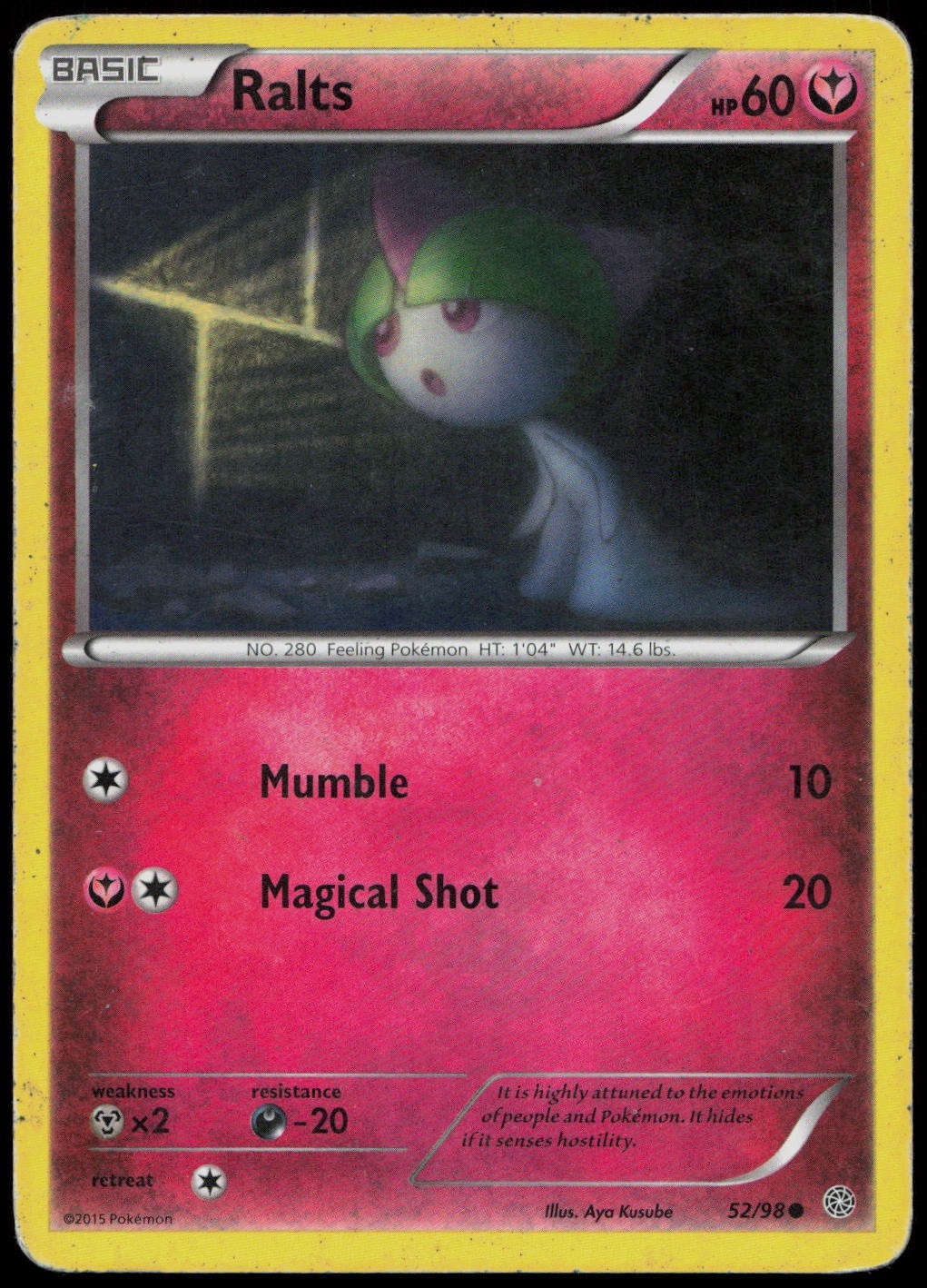 Ralts 52/98 XY - Ancient Origins Non-Holo Pokemon TCG