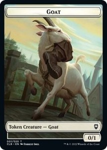 Goat Token #1 (001/020) Commander Legends: Battle for Baldur's Gate MTG