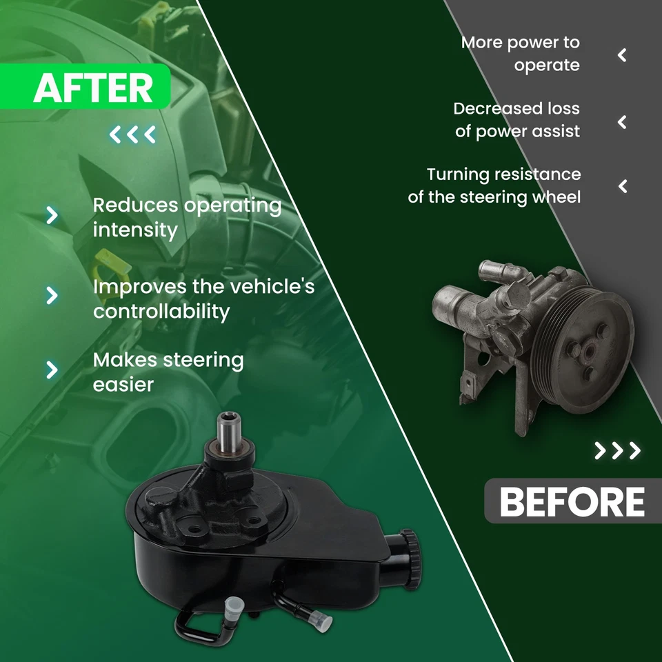 Tensor de correa de bomba de dirección asistida apto para Chevrolet C3500 GMC K2500 Suburban 1996 Foto 4 de 4