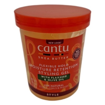 CANTU - Styling-Gel mit Leinsamen & Olivenöl - Maximaler Halt - Feuchtigkeitsspe