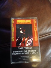 Elvis Presley Cassette Burning Love Hits From His Movies VOL. 2 EXCELLENT TESTED