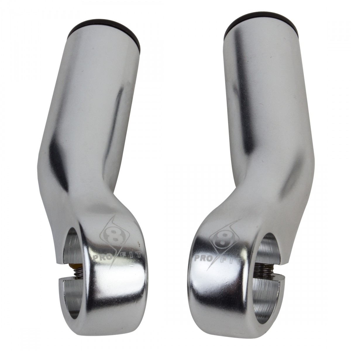 Origin8 Pro-Lite Silver Bar Ends - Lightweight Forged AL6061-T6 Alloy Durable 6990₽