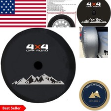 Waterproof Jeep Wrangler Spare Tire Cover With Backup Camera Opening - Xxl Size