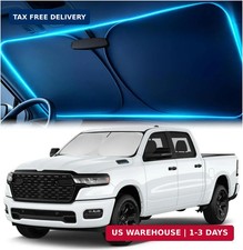 Windshield Sun Shade for Dodge RAM 1500 2019-2023 2024 2025 - Custom Fit Sun Shi