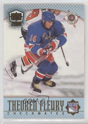 1999-00 Pacific Dynagon Ice Checkmates Canadian Theoren Fleury #6 n1u