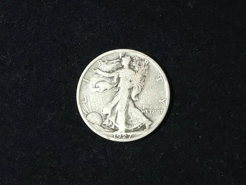 1927-S Walking Liberty Silver Half Dollar Very Good+ 50220