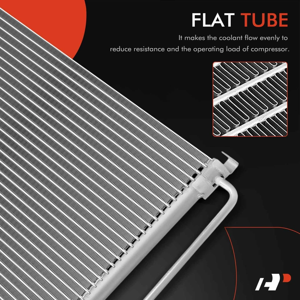 A-Premium A/C Condenser w/ Bracket for Chevrolet Malibu Buick Regal Century Olds - Image 3 of 4