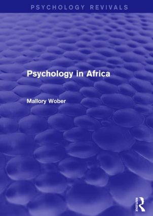 Psychology in Africa (Psychology Revivals)