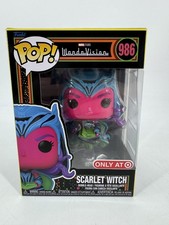 Funko Pop! Figura exclusiva de Bruja Escarlata Marvel #986 Target Black Light Target