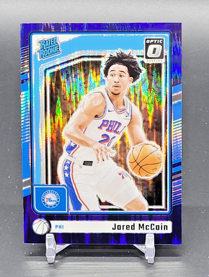 2024-25 Donruss Optic JARED McCAIN Rated Rookie PURPLE SHOCK PRIZM No. 270