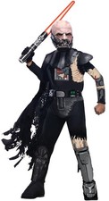 Darth Vader Battle Damaged Star Wars Fancy Dress Halloween Deluxe Child Costume