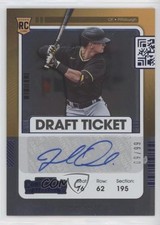 2021 Panini Contenders Rookie 2 Draft Ticket Blue 9/99 Jared Oliva #163 Auto b9e