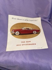 1953 Studebaker Brochure Commander Starliner Champion Starlight Coupe (Hole)
