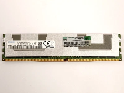 1x HPE HP Samsung 64GB DDR4 4DRx4 PC4-2133P Server RAM - 752373-091 / 774176-001 - Image 1 of 2