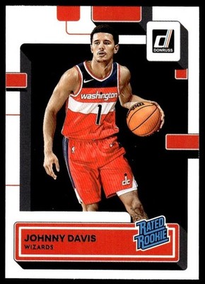 2022-23 Donruss Basketball Card Johnny Davis Rookie Washington Wizards #210