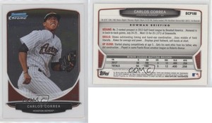 2013 Bowman Prospects Chrome Carlos Correa #BCP100