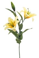 artplants Deko Zweig Tigerlilie Raisa, Gelb, 85Cm, Ø17-18Cm