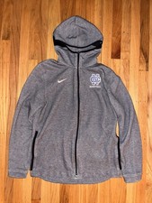 Nike Dri Fit North Carolina Tar Heels Basketball Hoodie Mens Medium M Full Zip