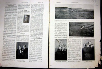 Alter Vintage Druck Tripolis Saint-Ferrol Kanal See Stausee Französisch 1935 20.