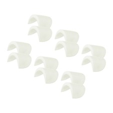 6 Pairs Shoulder Pads, Costume Shoulder Pads Large for Clothing, White
