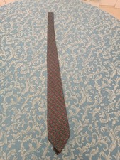 FENDI ROMA 100% SETA SILK TIE CRAVATTA NECKTIE MADE ITALY VINTAGE CLASSIC G15