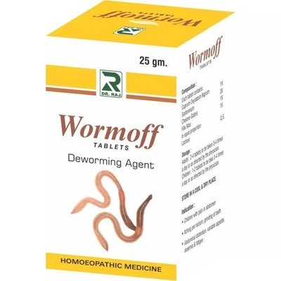 Dr. Raj Wormoff Tablets 25gm Homeopathic Remedy