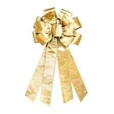 Large Christmas Bow for Wreath, Champagne Velvet Bows Style 3: Champagne Bow