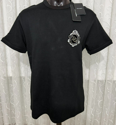 Dolce & Gabbana Men's Black T-Shirt, Size 50-Large