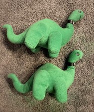 2- SINCLAIR DINOSAUR Plush Stuffed Animal Petroleum Gas Station Mascot Toy 12&rdquo;