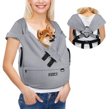 Petskd Dog Carrier Sling for Small Pet 7-15 LBS, Hands Free Front Facing Cat ...