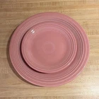 Fiestaware Retired Rose Dinner and Salad Plate Set