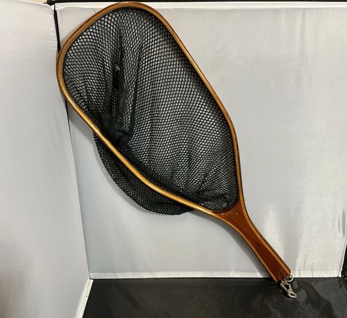 Vintage Orvis Wood Handle 15" x 7.5" Catch & Release Fly Fishing Net - Read