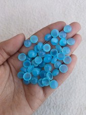 40 Pcs Blue Chalcedony Round Cabochon 8x8mm Loose Gemstone A1156