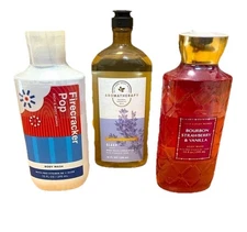 NEW 3 FOR 2 Bath & Body Works Aromatherapy, Bourbon Vanilla, Firecracker Pop