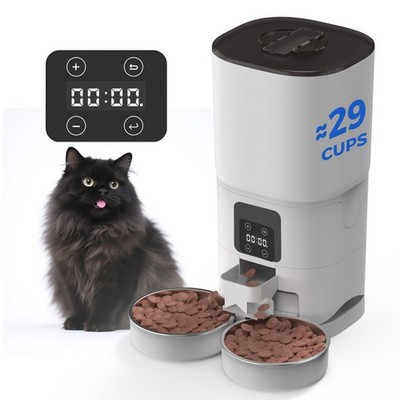 Automatic Cat Feeder 2 Cats, 7L Large Capacity Cat Food Dispenser for Dry Foo...