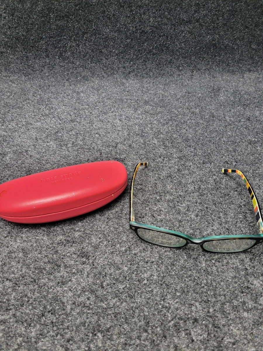 Kate Spade New York Daphne/S E99 130 sunglasses with pink and orange case Kate Spade Eyeglass Case Pink Orange **Hard Shell New York  main image 4