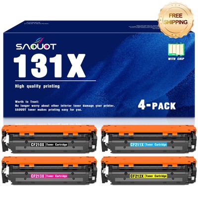 131X Black Toner Cartridge 4-Pack for HP MFP M276nw Pro 200 251nw Printers