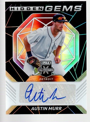 2021 Elite Extra Edition Hidden Gems Autographs Black #HG-AM Austin Murr