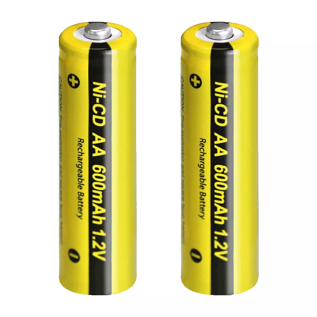 Nicd 600mah 1.2 v on sale rechargeable battery