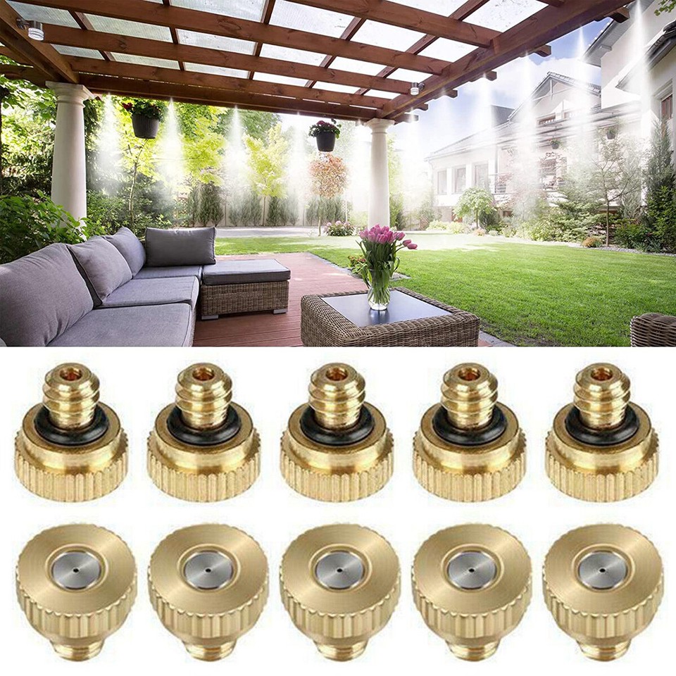 10100x Brass Misting Nozzles for Garden Sprinkler Mister Outdoor