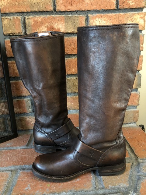 tall brown frye boots